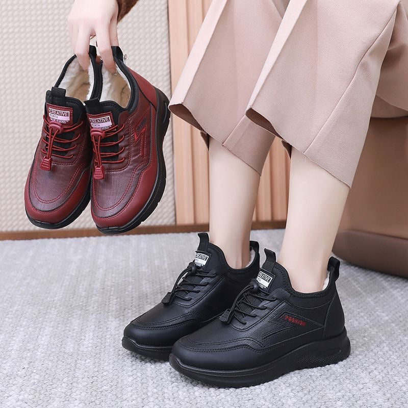 Zapatos Antideslizantes Forro Polar Nube Armonía Camino, Calidez y Seguridad en Invierno