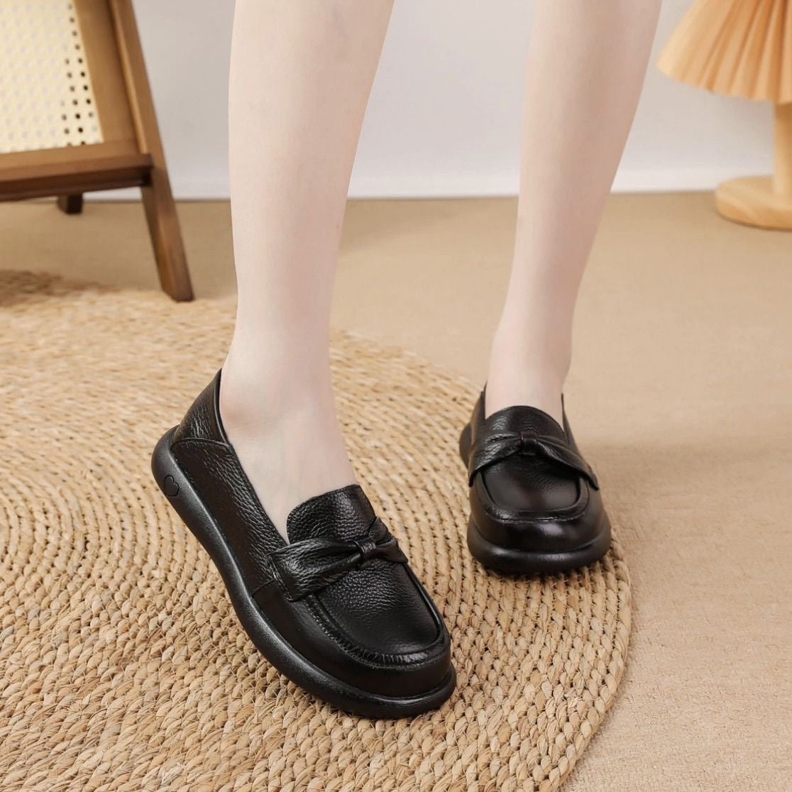 Zapatos Planos Cuero Suave Cielo Prisma Calma, Comodidad y Seguridad Todo el Día