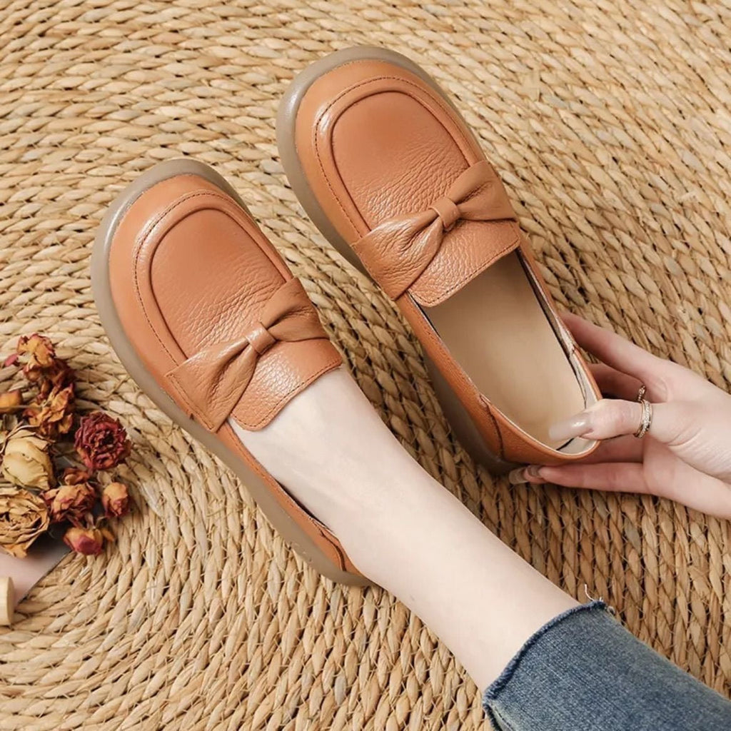 Zapatos Planos Cuero Suave Cielo Prisma Calma, Comodidad y Seguridad Todo el Día