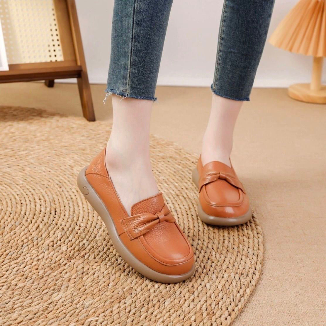 Zapatos Planos Cuero Suave Cielo Prisma Calma, Comodidad y Seguridad Todo el Día