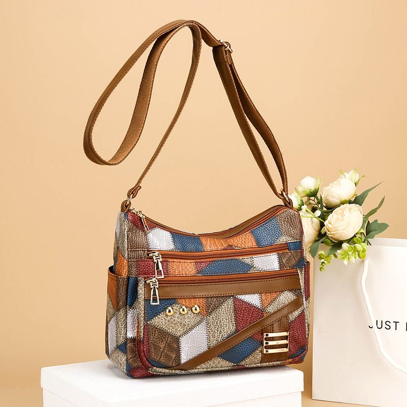 Bolso Casual Cuero Suave Aura Prisma Distinción, Elegancia y Gran Capacidad Siempre Contigo
