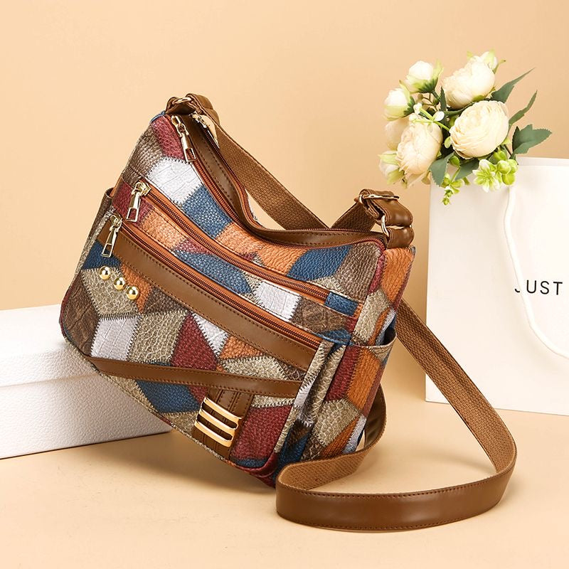 Bolso Casual Cuero Suave Aura Prisma Distinción, Elegancia y Gran Capacidad Siempre Contigo