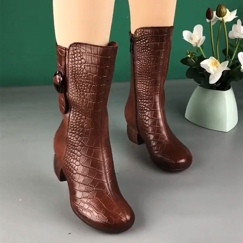 Botas Ortopédicas Cuero Premium Nube Travesía Serenidad, Confort Supremo Todo el Día