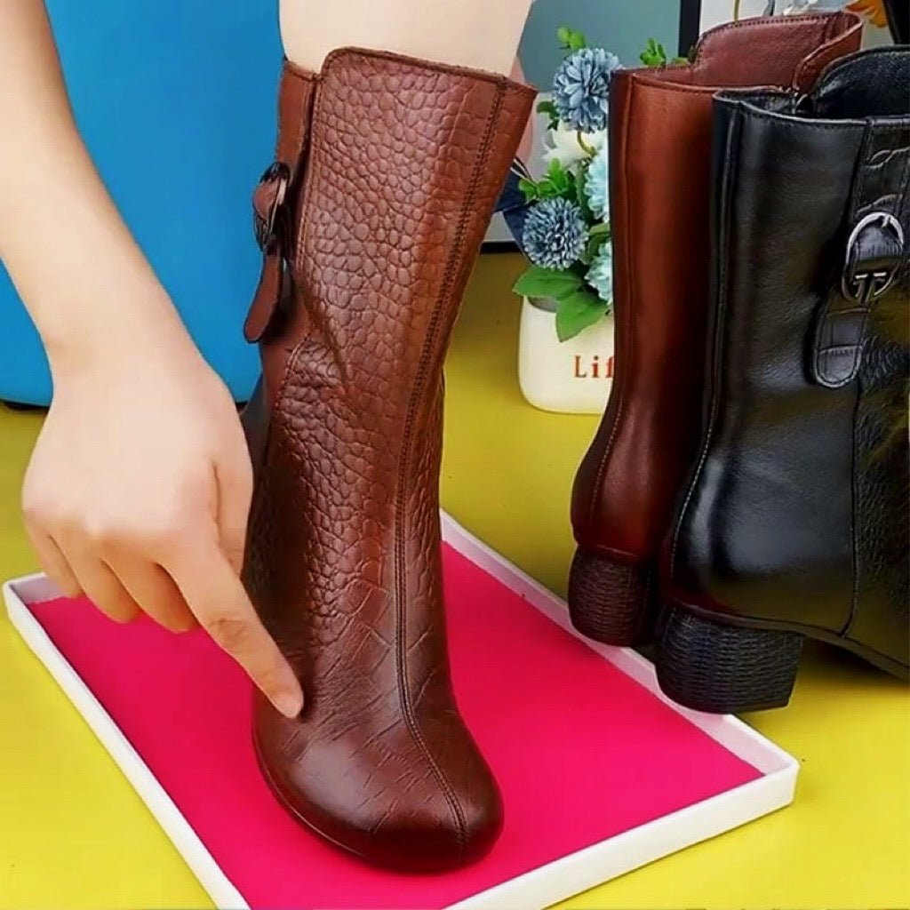 Botas Ortopédicas Cuero Premium Nube Travesía Serenidad, Confort Supremo Todo el Día