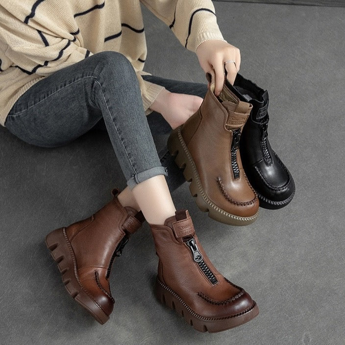 Botas Ortopédicas Cuero Suave Nube Jazz Serenidad, Confort Superior Todo el Día