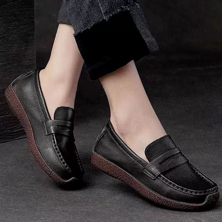 Mocassines Elegantes Cuero Suave Esencia Aurora Vitalidad, Máximo Confort Todo el Día
