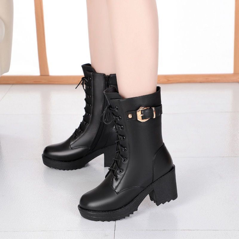 Botas de Tacón Forro Acolchado Nube Jazz Serenidad, Comodidad Inigualable Todo el Día