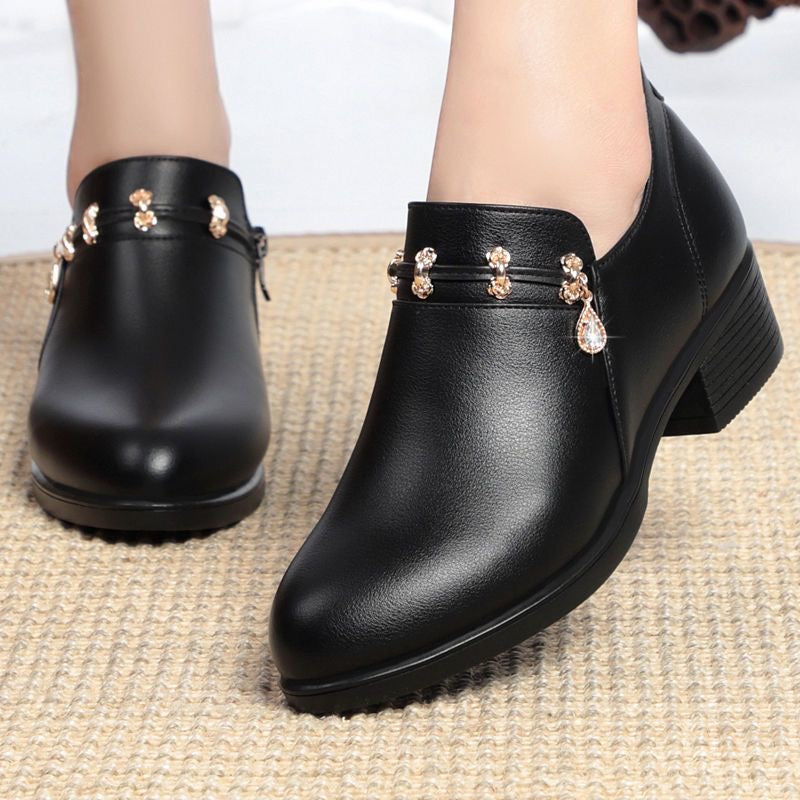 Zapato Ortopédico Cuero Suave Esencia Armonía Camino, Alivio Total del Dolor y Comodidad Prolongada