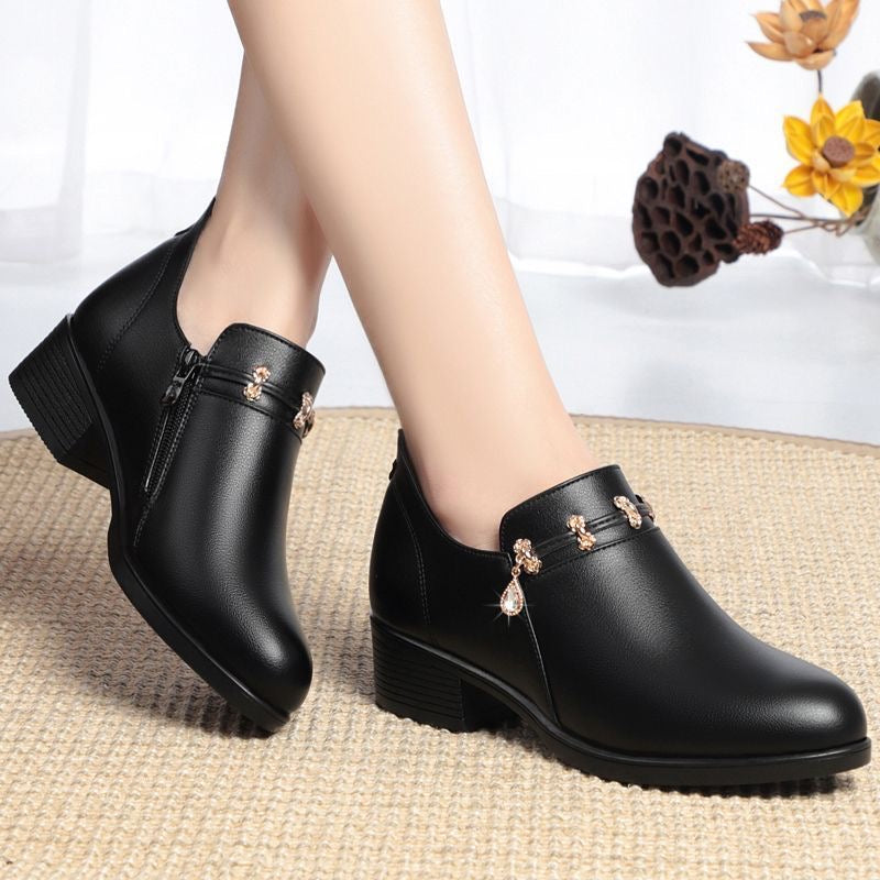 Zapato Ortopédico Cuero Suave Esencia Armonía Camino, Alivio Total del Dolor y Comodidad Prolongada