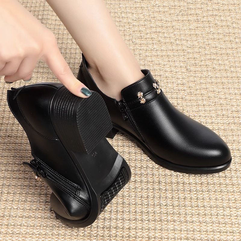 Zapato Ortopédico Cuero Suave Esencia Armonía Camino, Alivio Total del Dolor y Comodidad Prolongada