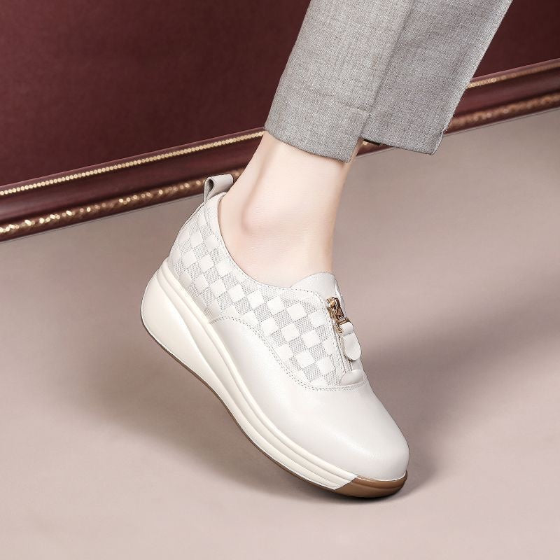 Zapato Casual Cuero Suave Jazz Horizonte Calma, Máximo Confort y Estabilidad Todo el Día