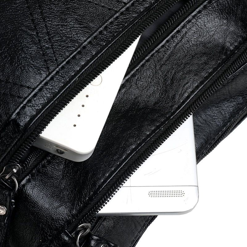 Bolso Casual Cuero Suave Aura Prisma Serenidad, Elegancia Atemporal y Gran Capacidad