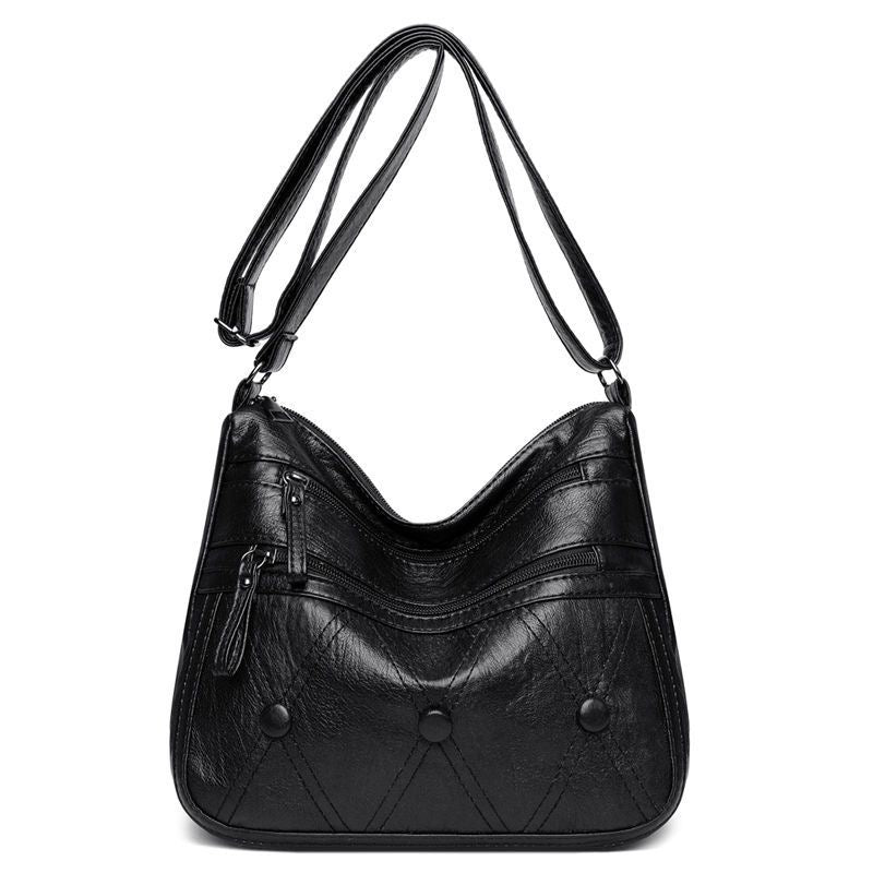 Bolso Casual Cuero Suave Aura Prisma Serenidad, Elegancia Atemporal y Gran Capacidad