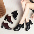 Tacones Altos Cuero Suave Aura Prisma Serenidad, Elegancia y Comodidad Todo el Día