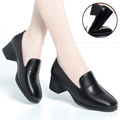 Tacones Medios Cuero Suave Prisma Serenidad, Elegancia Cómoda Para Todo el Día