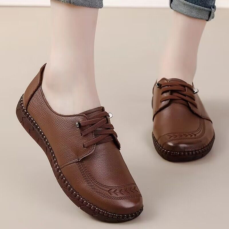 Zapato Casual Cuero Suave Flor Eclipse Serenidad, Comodidad Superior Todo el Día