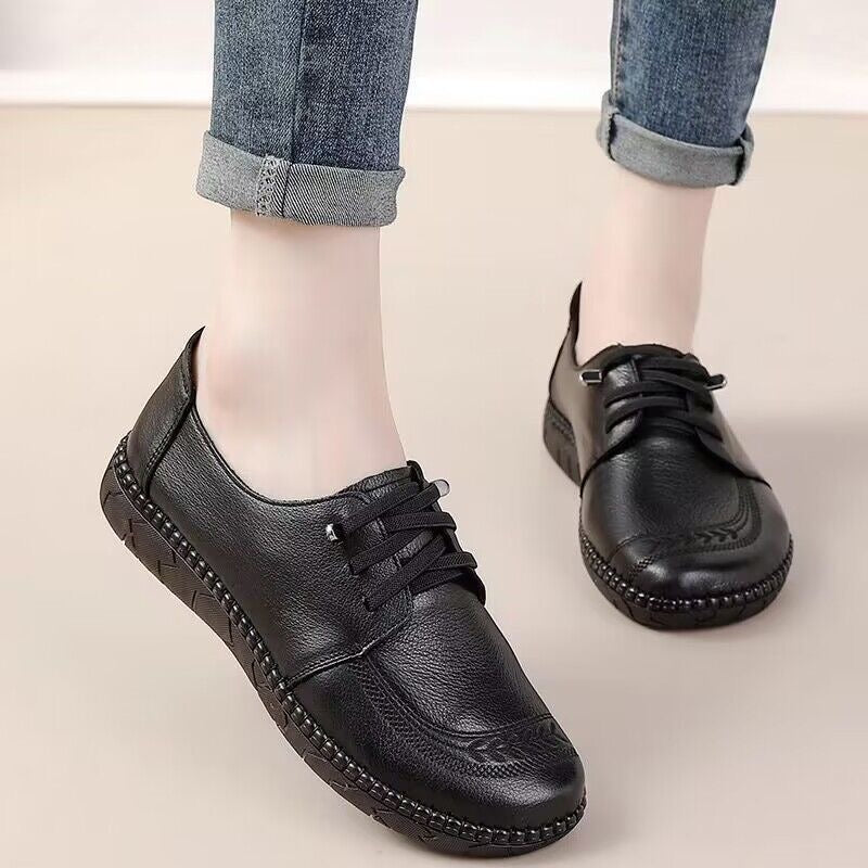 Zapato Casual Cuero Suave Flor Eclipse Serenidad, Comodidad Superior Todo el Día