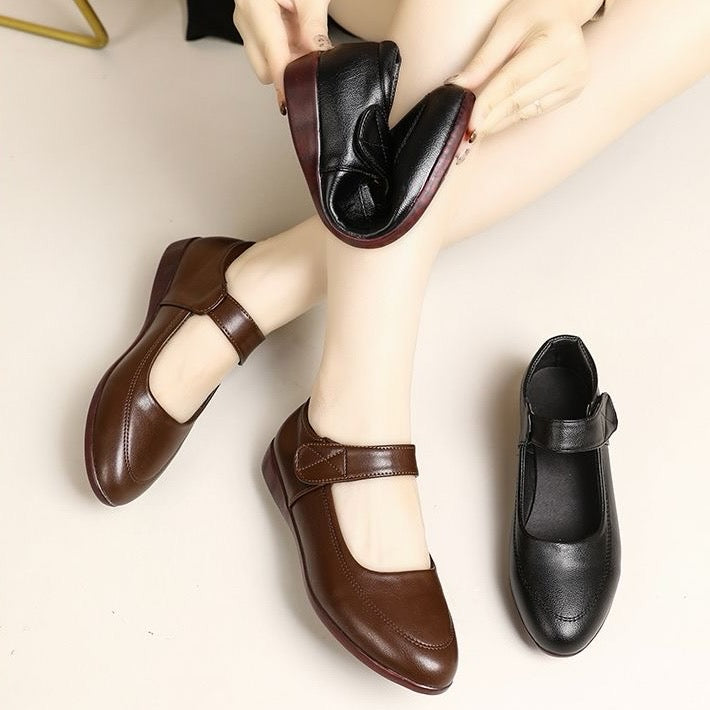 Zapatos Planos Cuero Suave Aura Camino Serenidad, Comodidad Superior Todo el Día