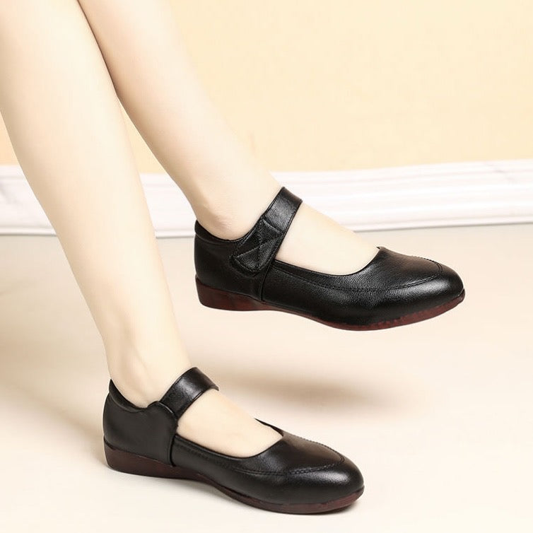 Zapatos Planos Cuero Suave Aura Camino Serenidad, Comodidad Superior Todo el Día