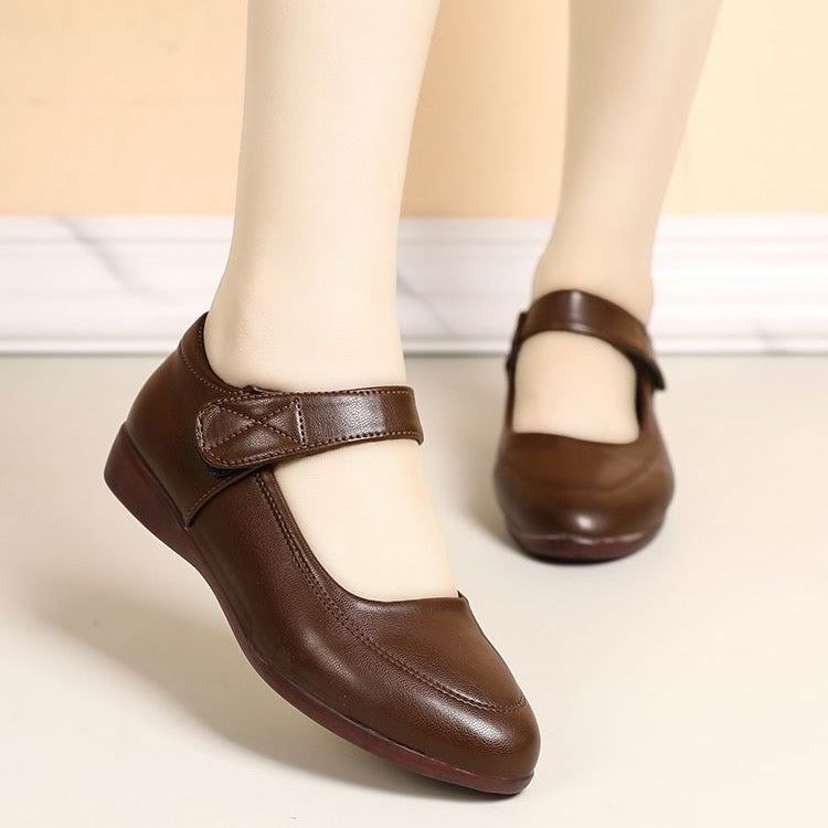 Zapatos Planos Cuero Suave Aura Camino Serenidad, Comodidad Superior Todo el Día