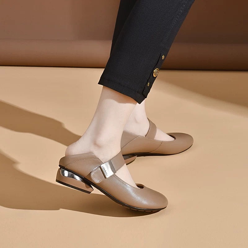 Zapato Plano Cuero Suave Aura Camino Serenidad, Comodidad Superior Todo el Día