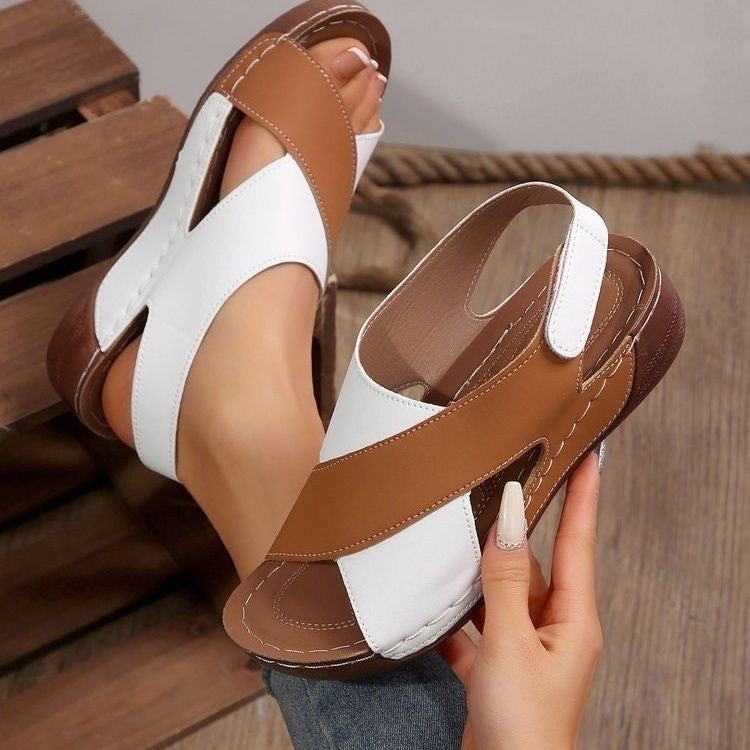 Sandalias de Plataforma Cuero Suave Prisma Horizonte Vitalidad, Postura Mejorada y Confort Diario