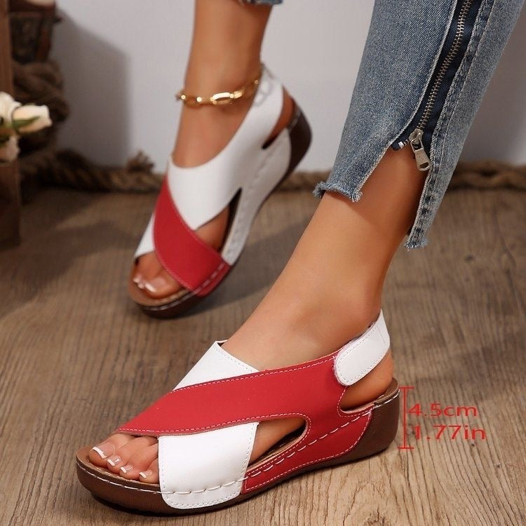 Sandalias de Plataforma Cuero Suave Prisma Horizonte Vitalidad, Postura Mejorada y Confort Diario