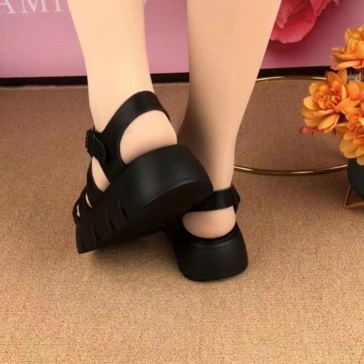 Sandalias de Tacón Cuero Suave Aura Bosque Camino, Soporte Superior y Confort Todo el Día