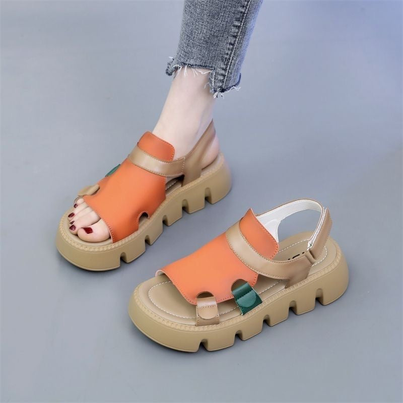 Sandalias Ortopédicas Cuero Suave Horizonte Zen Armonía, Corrección de Postura y Máximo Confort