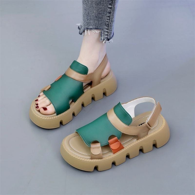 Sandalias Ortopédicas Cuero Suave Horizonte Zen Armonía, Corrección de Postura y Máximo Confort