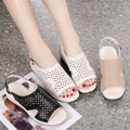 Sandalias de Cuña Cuero Suave Esencia Horizonte Calma, Postura Saludable y Comodidad Todo el Día