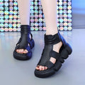 Sandalias de Plataforma Cuero Suave Esencia Jazz Horizonte, Soporte y Comodidad Todo el Día