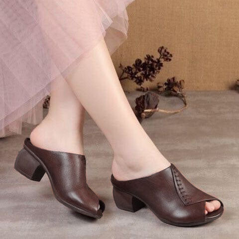 Zapatillas de Cuña Cuero Suave Horizonte Selene Armonía, Comodidad y Estilo en Cada Paso