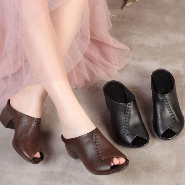 Zapatillas de Cuña Cuero Suave Horizonte Selene Armonía, Comodidad y Estilo en Cada Paso