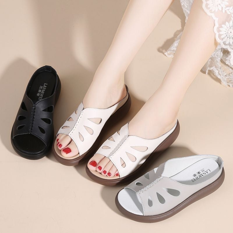 Sandalias de Cuña Diseño Ergonómico Aura Horizonte Camino, Estilo y Comodidad Sin Dolor