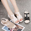 Sandalias de Plataforma Cuero Suave Estilo Aurora Armonía, Mejora Postural y Confort Diario