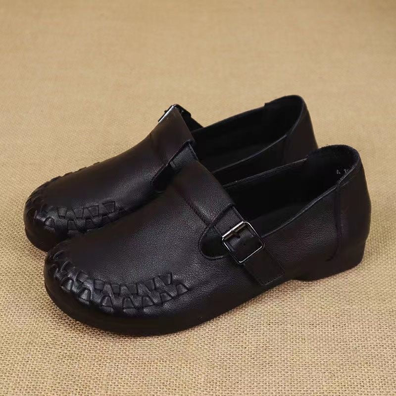 Zapatos Planos Cuero Suave Ruta Serenidad Equilibrio, Comodidad y Estabilidad Todo el Día