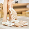 Zapatillas Antideslizantes Cuero Suave Horizonte Calma Camino, Comodidad y Estabilidad Todo el Día