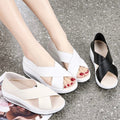 Sandalias de Plataforma Cuero Suave Aura Cumbre Equilibrio, Comodidad y Estilo Todo el Día