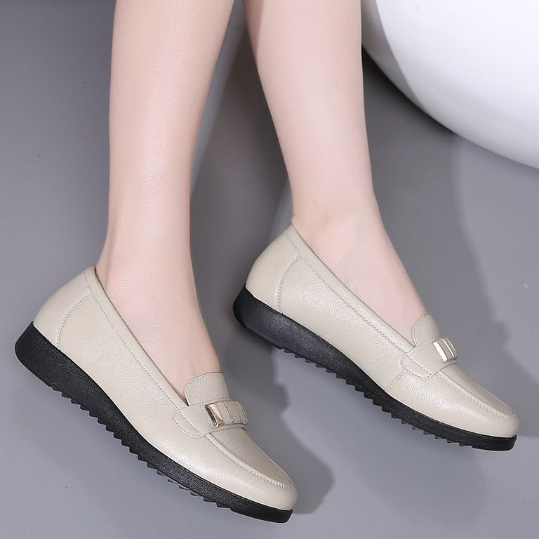 Zapato Casual Cuero Suave Aura Camino Serenidad, Confort Superior Todo el Día