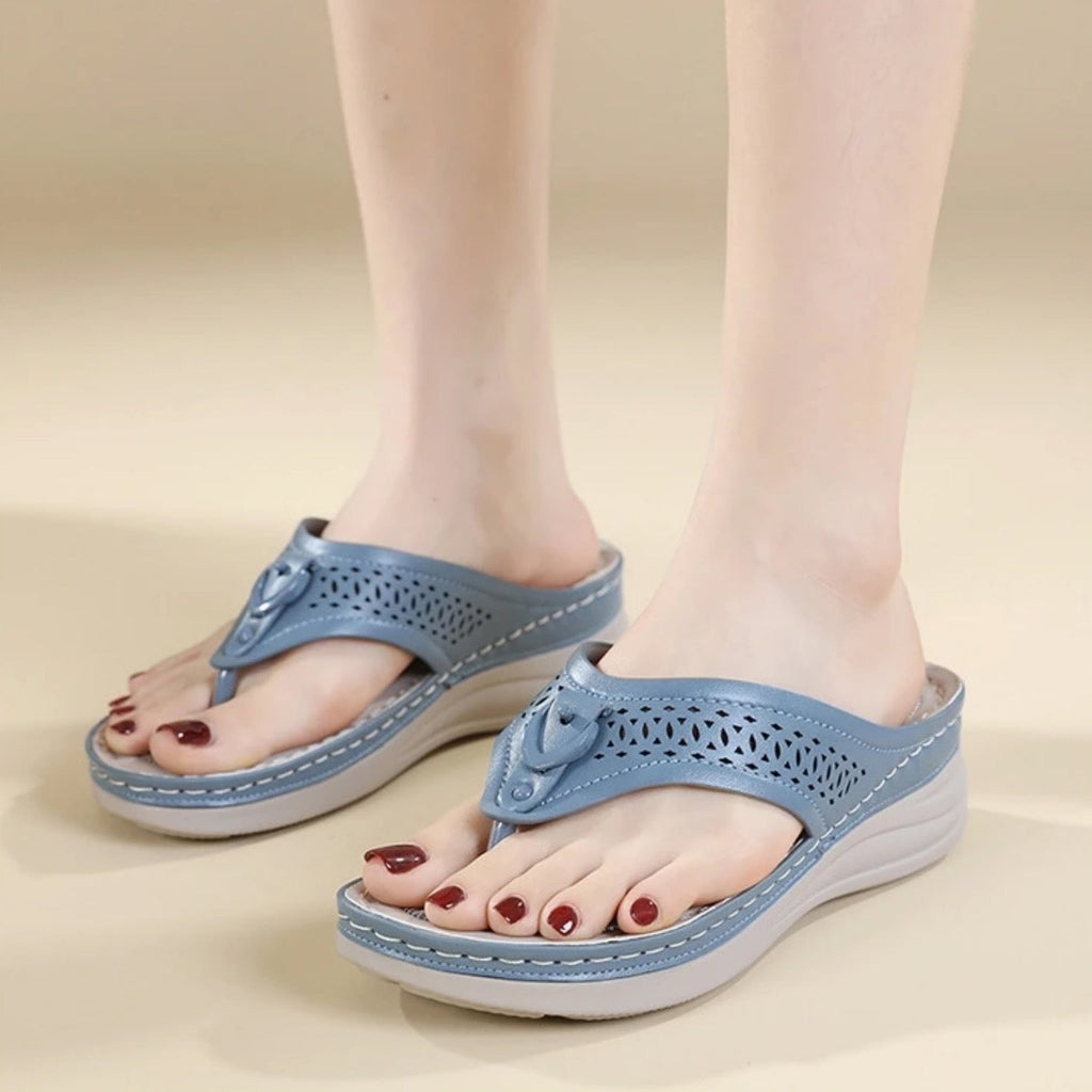 Sandalias Ortopédicas Cuero Suave Eco Aurora Ruta, Corrección Postural y Confort Diario