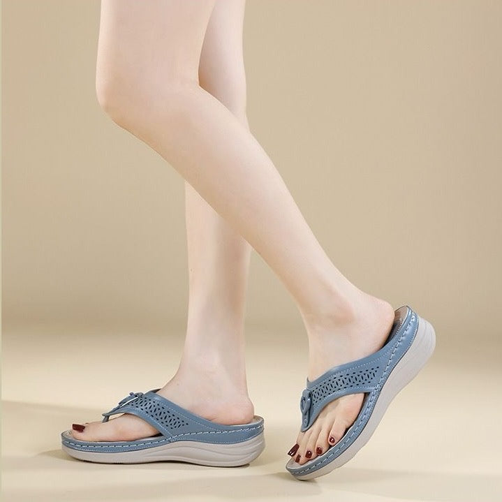 Sandalias Ortopédicas Cuero Suave Eco Aurora Ruta, Corrección Postural y Confort Diario