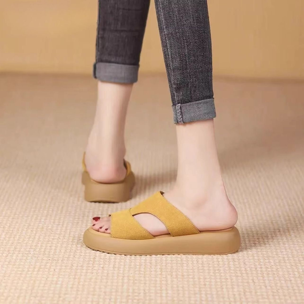 Sandalias Ortopédicas Cuero Suave Nube Armonía Inspiración, Corrección de Postura y Confort Total