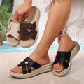 Zapatillas Plataforma Cuero Suave Eclipse Atlántico Calma, Corrección de Postura y Comodidad Total