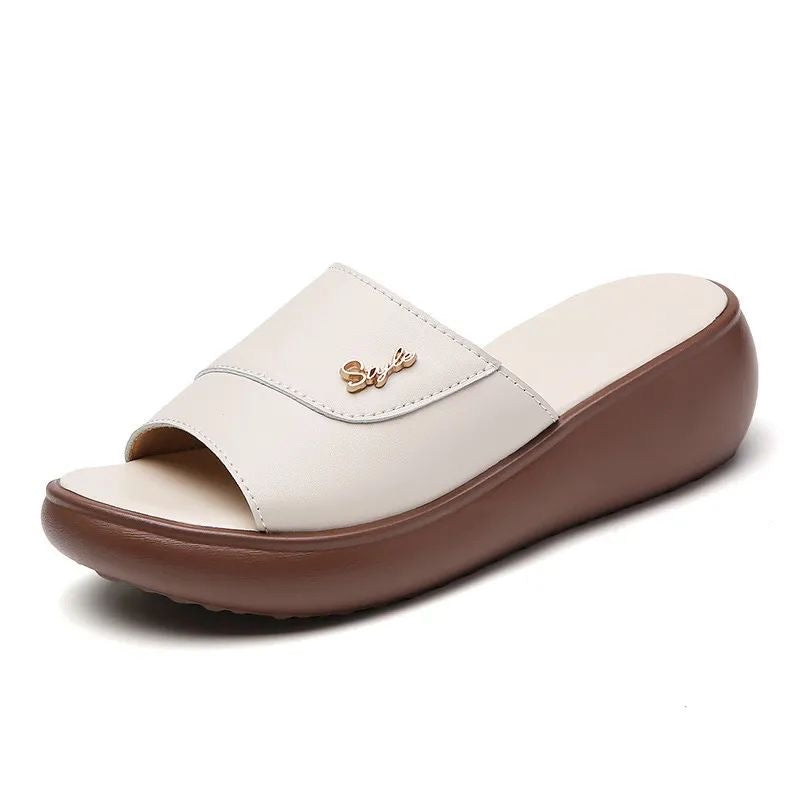 Sandalias de Tacón Cuero Suave Bosque Serenidad Prisma, Corrección Postural y Confort Duradero