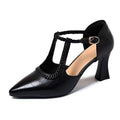 Zapatos de Tacón Cuero Suave Aurora Ritmo Calma, Soporte Superior y Confort Todo el Día