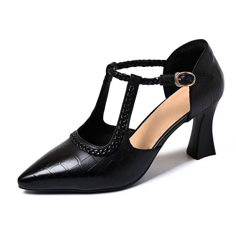Zapatos de Tacón Cuero Suave Aurora Ritmo Calma, Soporte Superior y Confort Todo el Día