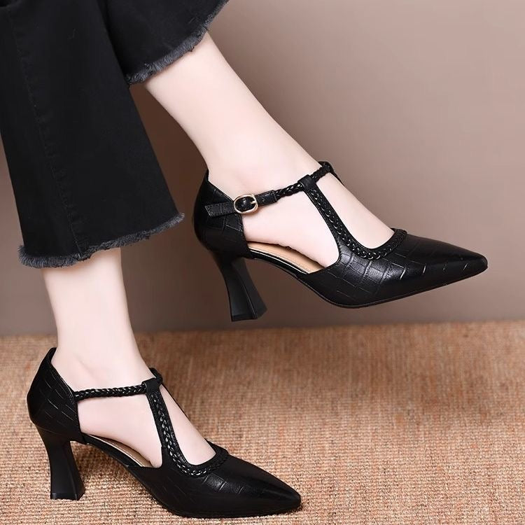 Zapatos de Tacón Cuero Suave Aurora Ritmo Calma, Soporte Superior y Confort Todo el Día