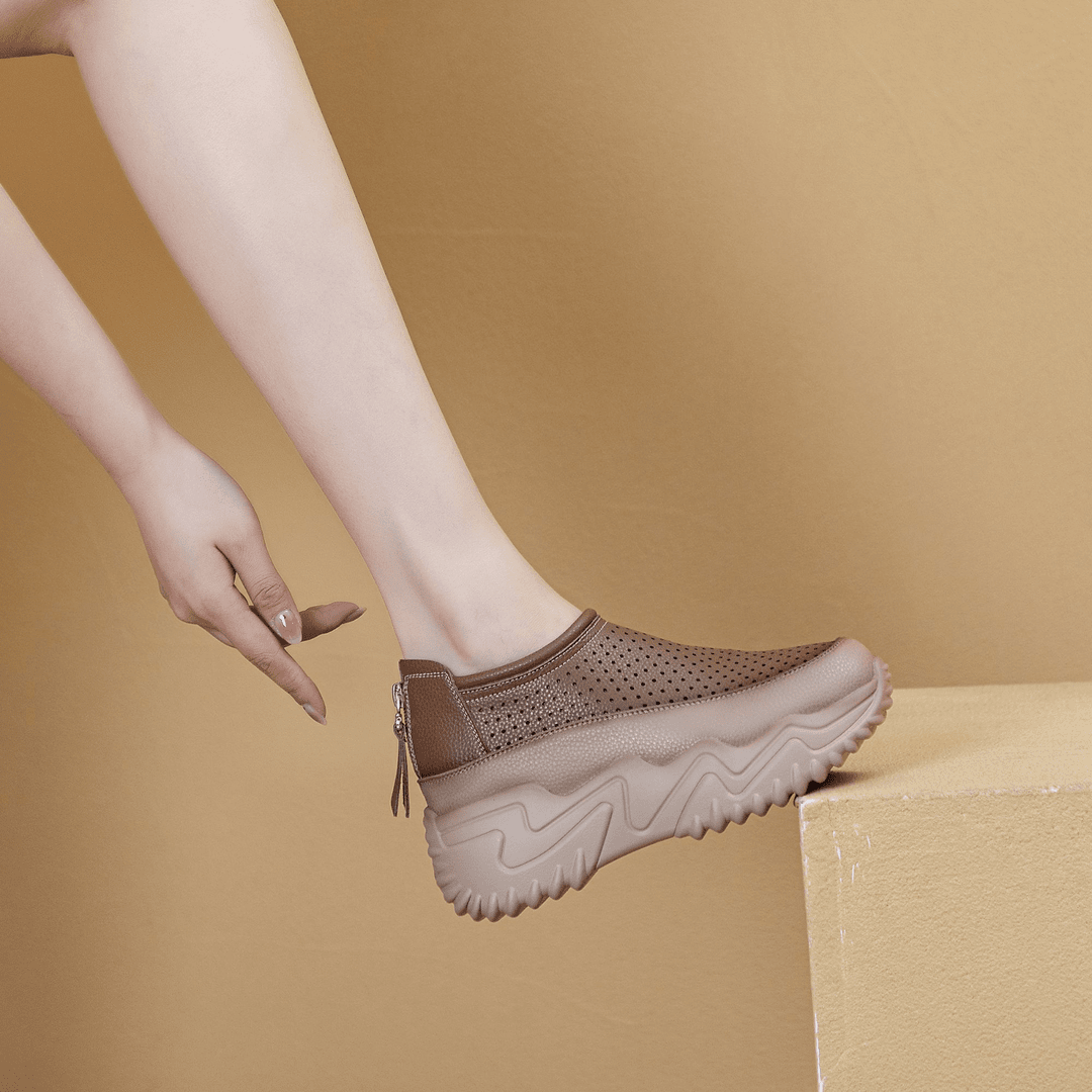 Zapato Ortopédico Cuero Suave Claridad Selene Camino, Confort y Estabilidad Todo el Día