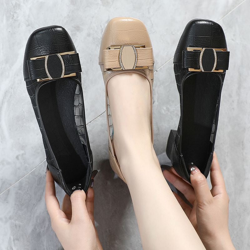 Zapato Plano Cuero Suave Esencia Prisma Serenidad, Confort Superior Todo el Día